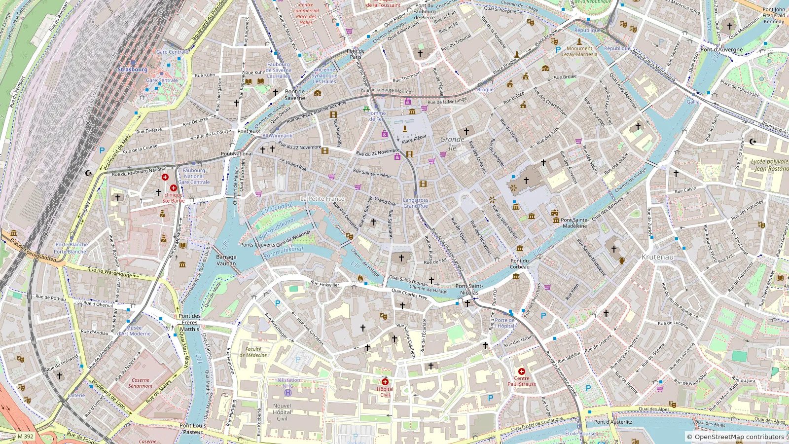 Map of this tour's route, with 11 marked stops